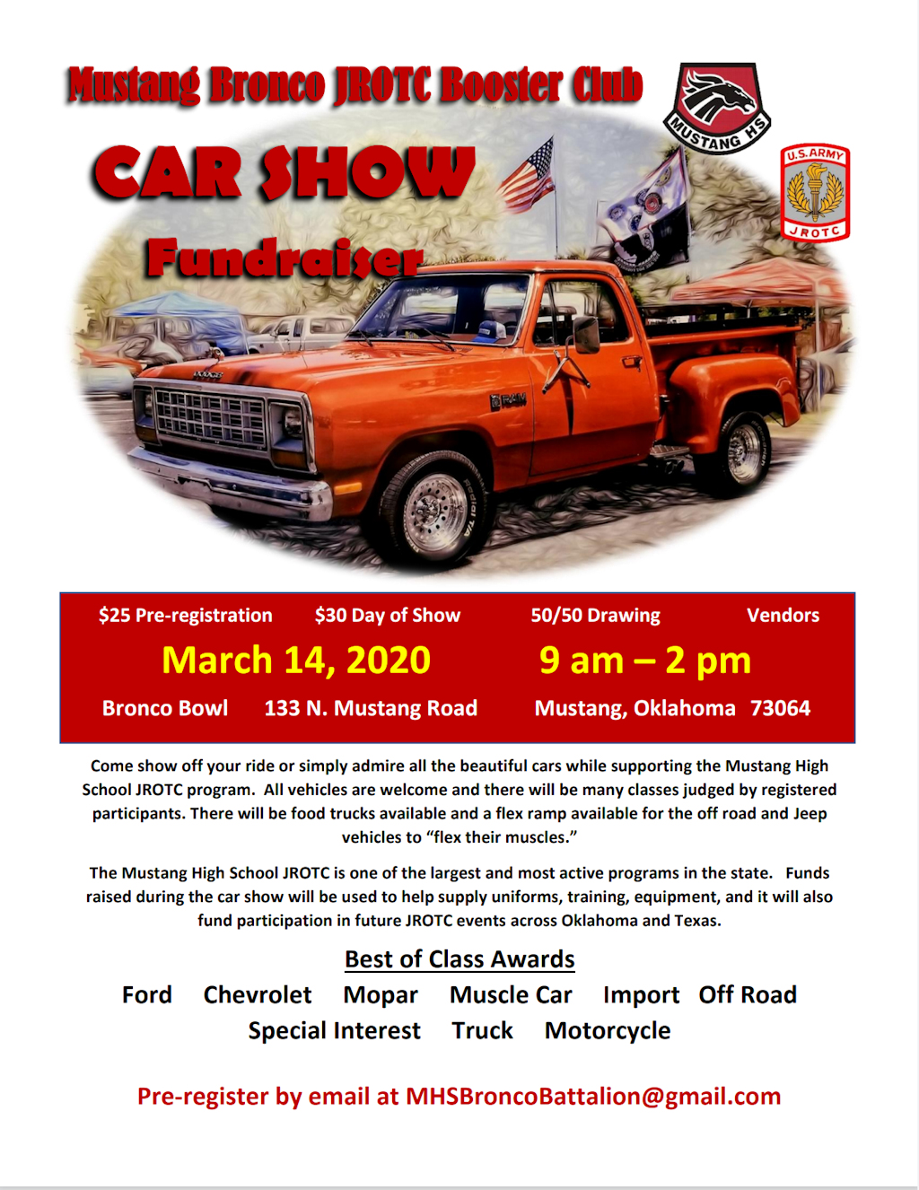 Oklahoma area car shows and events listing. We list Oklahoma area car